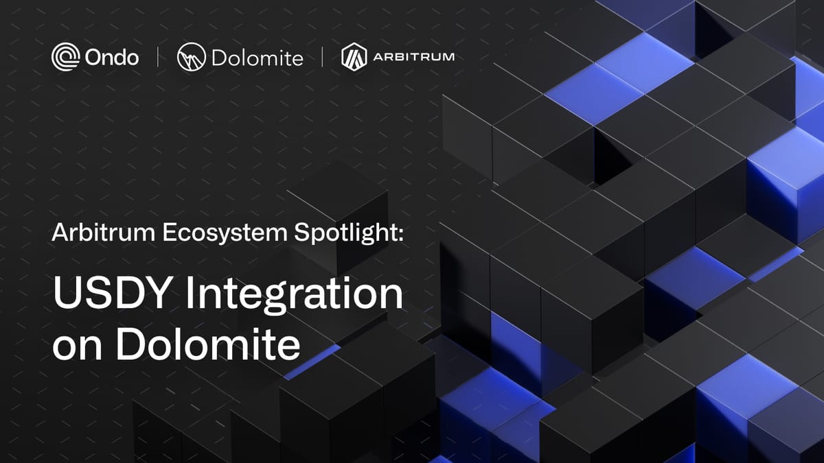 Arbitrum Ecosystem Spotlight: How Dolomite Powers Utility for USDY