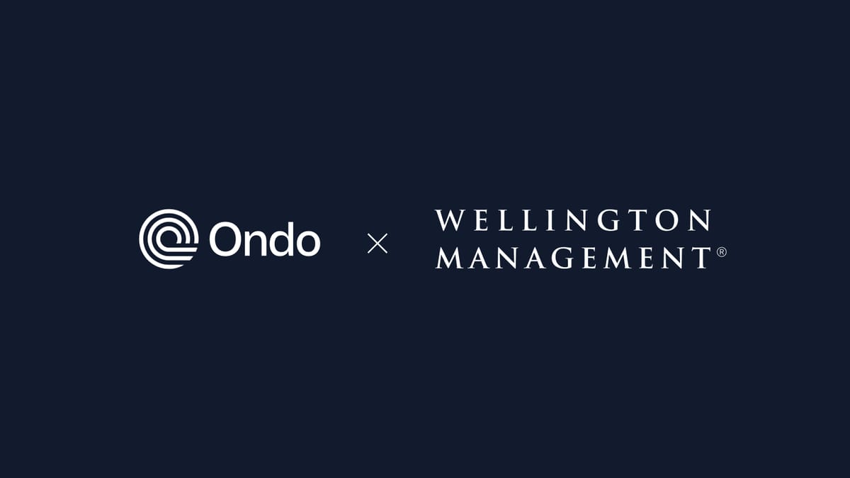 Wellington Partners with Ondo Finance to Provide Intraday Liquidity for Tokenized U.S. Treasury Fund