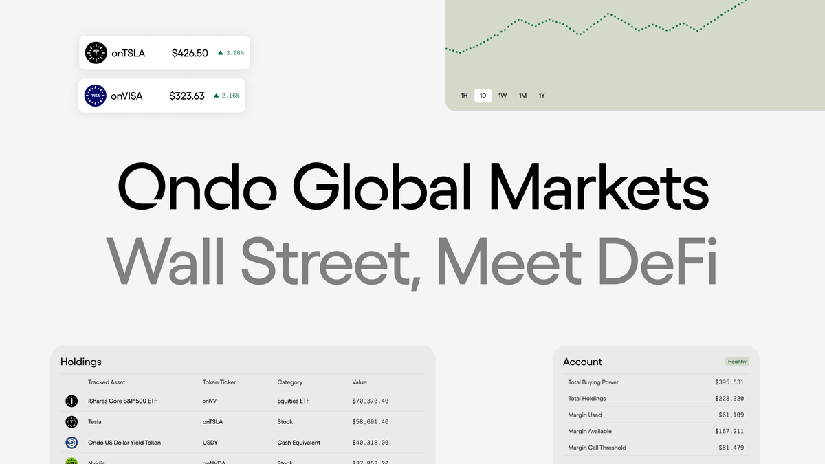 Ondo Global Markets: Wall Street, Meet DeFi