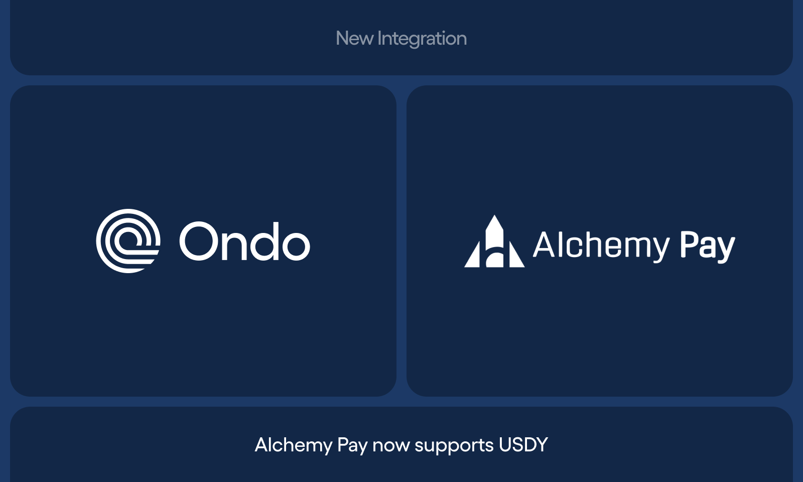 Alchemy Pay Adds Global Support for Fiat On-Ramp to USDY